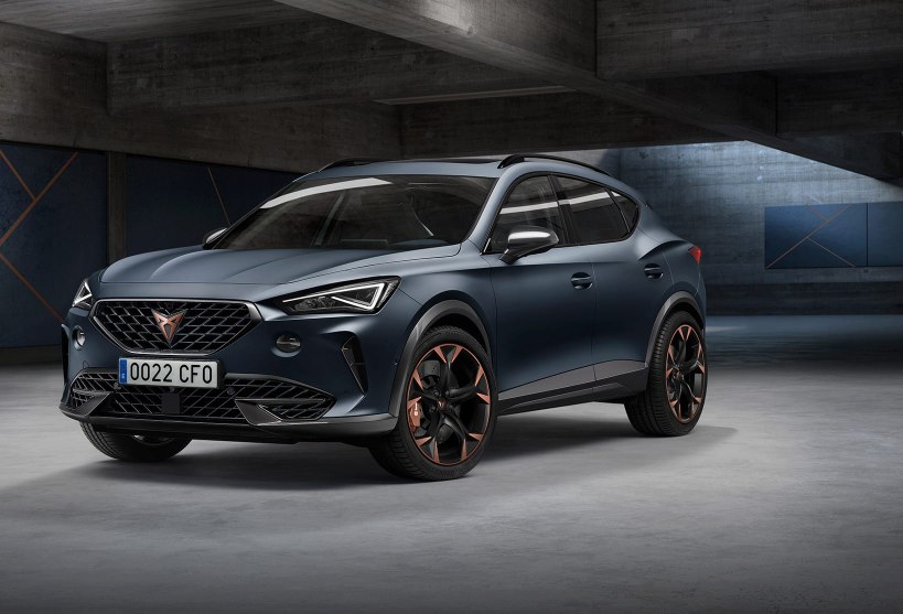 new CUPRA Formentor SUV coupe front view