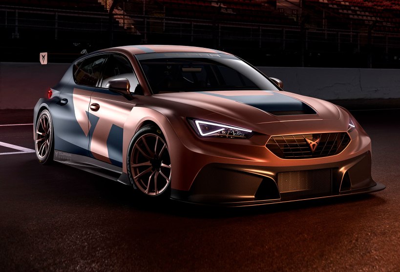 The new CUPRA TCR front view