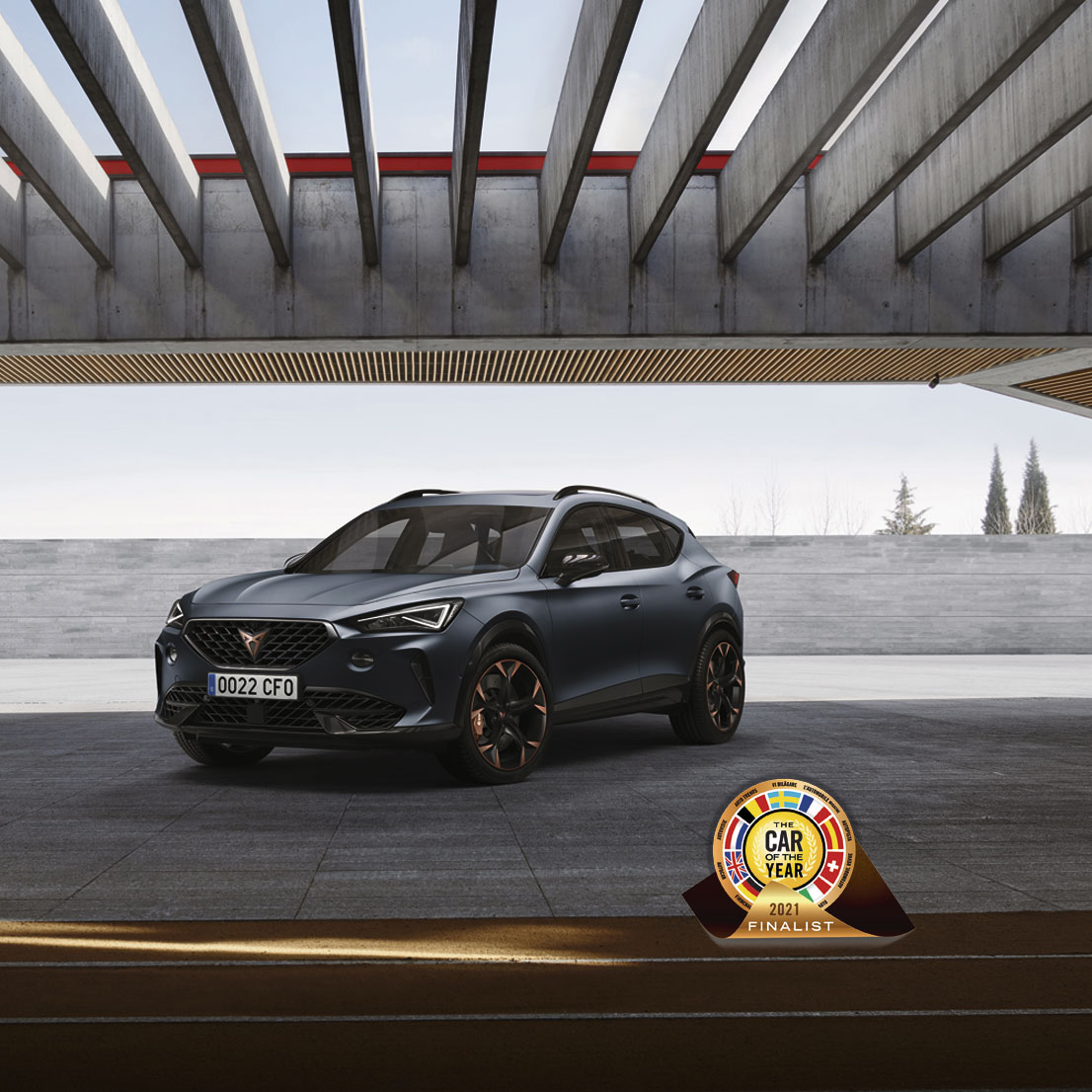 CUPRA Formentor Car of the Year 2021 award.