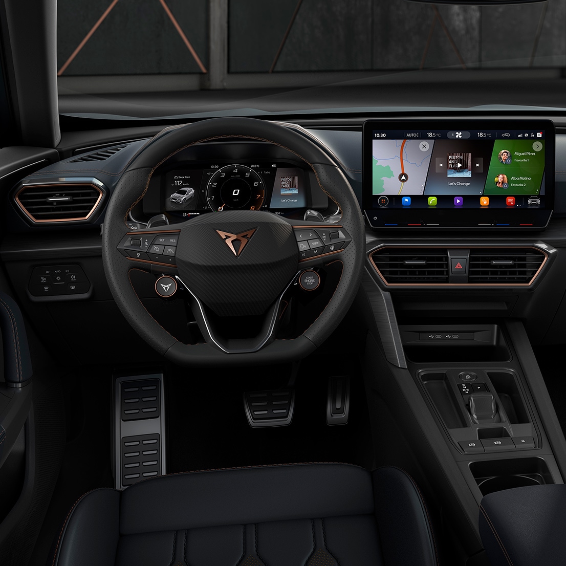 new CUPRA Formentor SUV coupe digital cockpit interior design