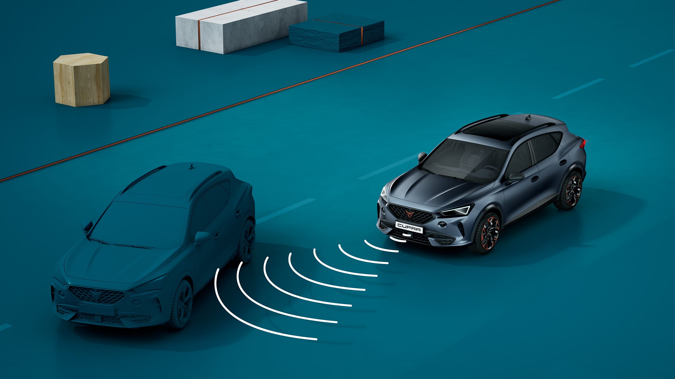 cupra leon 5 door ehybrid compact sports car with front assist feature