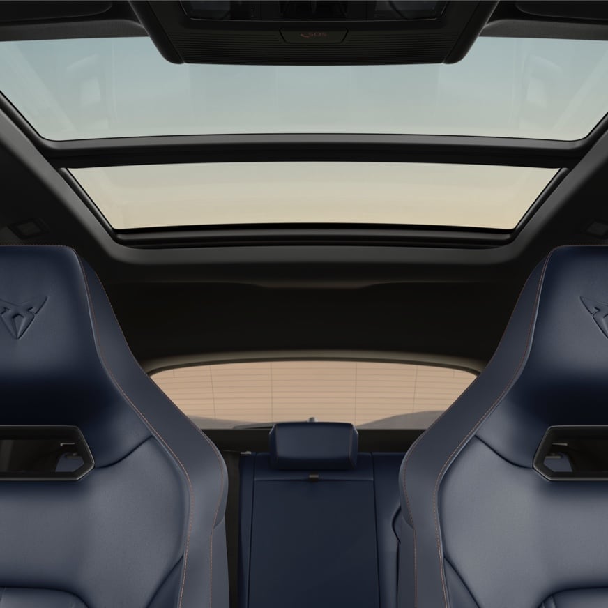 new cupra formentor with panoramic electronic sunroof