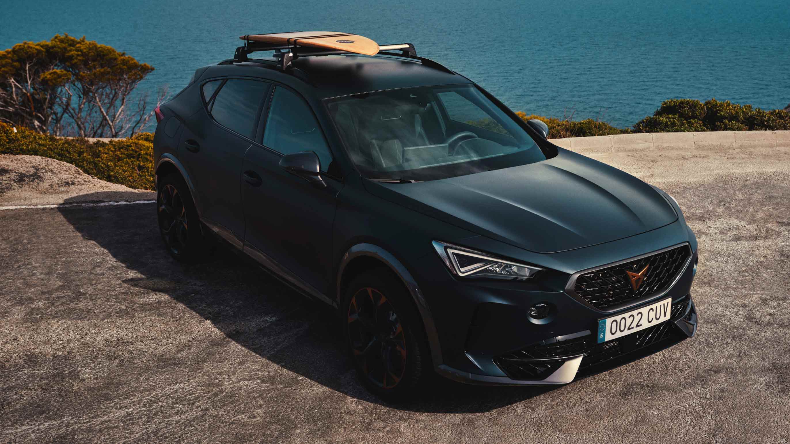 CUPRA Formentor roof with surf rack accessory