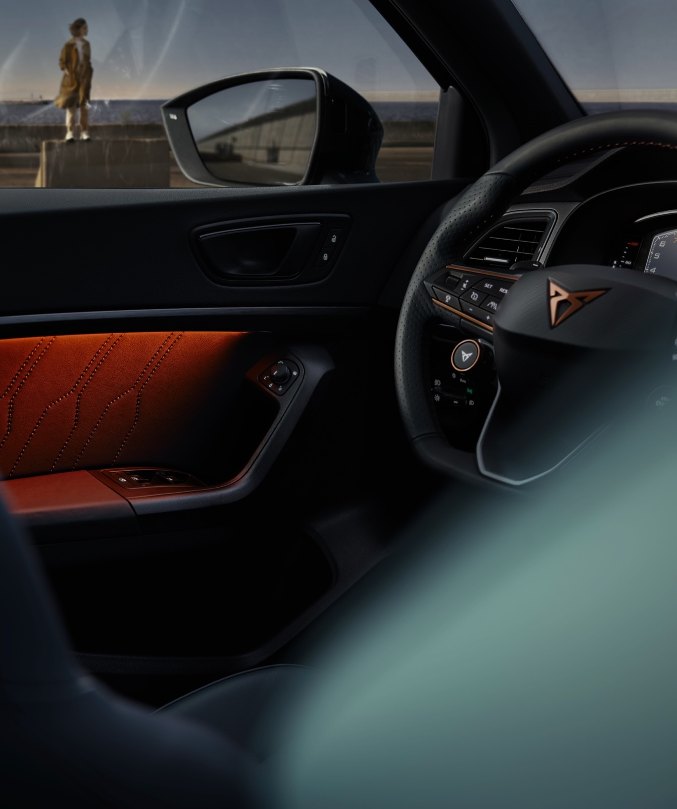 CUPRA%20interior%20car%20view%20of%20the%20steering%20wheel%20and%20rear%20mirror
